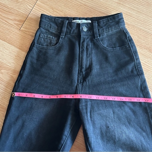Zara Dark Wash High Rise Mom Jeans Women’s 0 - Picture 9 of 13